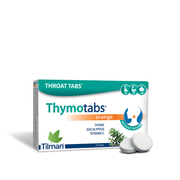Tilman Thymotabs orange Tablets with an orange flavour, for